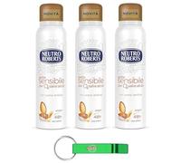 Neutro Roberts - Deodorante spray Avena, deodorante spray per pelli sensibili con avena e argan, efficace 48 ore, senza sali e alcool, 150 ml + portachiavi Beni Culinari