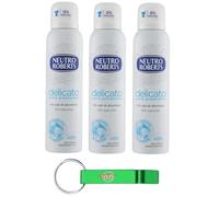 Neutro Roberts Deodorante Spray Delicato - Deodorante Spray - Profumo di sapone 150 ml + Beni Culinari Portachiavi gratuito