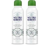 Neutro Roberts, Deodorante Spray Dolomiti, Senza Sali di Alluminio, Zero Macchie, con Olio Essenziale di Magnolia e Muschio Bianco, Con Puro Olio di Glicerina, Deodorante Donna e Uomo, 200 ml, 48h