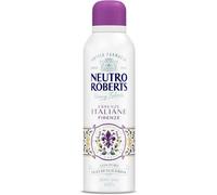Neutro Roberts, Deodorante Spray Firenze, Senza Sali di Alluminio, Zero Macchie, con Olio Essenziale di Iris e Ambra Grigia, Con Puro Olio di Glicerina, Deodorante Donna e Uomo, 200 ml, 48h