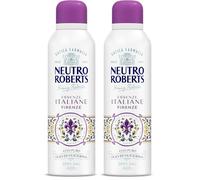 Neutro Roberts, Deodorante Spray Firenze, Senza Sali di Alluminio, Zero Macchie, con Olio Essenziale di Iris e Ambra Grigia, Con Puro Olio di Glicerina, Deodorante Donna e Uomo, 200 ml, 48h