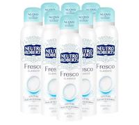 Neutro Roberts Deodorante Spray Fresco Blu Classico Deo 48h Senza Sali di Alluminio per la Naturale Traspirazione della Pelle Formula Senza Polveri Non Lascia Macchie sui Vestiti - 8 Flaconi da 150ml