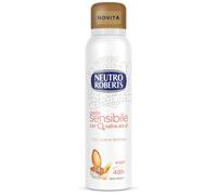 Neutro Roberts, Deodorante Spray Pelle Sensibile con Avena Lenitiva e Argan, Efficace 48h, Senza Sali di Alluminio e Alcool, Per Pelli Sensibili, Dermatologicamente Testato - Flacone da 150ml