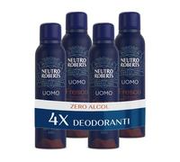 Neutro Roberts, Deodorante Spray Uomo Essenza Mediterranea, Con antiodore, Zero