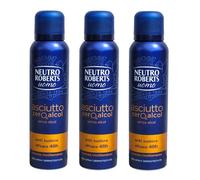 Neutro Roberts Deodorante Uomo Spray Secco Anti Sudore - 3 confezioni da 150 ml