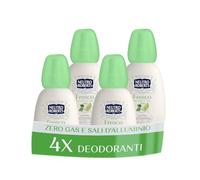 Neutro Roberts, Deodorante Vapo Fresco Verde, Té Verde e Lime, Zero Sali di Alluminio, Con Puro Olio di Glicerina, Deodorante Uomo e Donna, Plastica 100% riciclata, Zero gas, 48h - 4 Pezzi da 75 ml