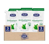 Neutro Roberts Ecopouch Ricarica Sapone Liquido Antibatterico ad Azione Igienizzante Ecoricarica con Tè Verde per Viso Mani e Corpo Dermatologicamente Testato - 3 Flaconi da 400ml