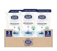Neutro Roberts Ecopouch Ricarica Sapone Liquido Idratante per Mani Viso e Corpo Ecoricarica con 100% Glicerina Naturale per Pelle Morbida e Sana Dermatologicamente Testato - 3 Flaconi da 400ml