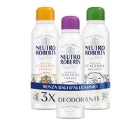 Neutro Roberts, Kit Deodoranti Spray Essenze Italiane Dolomiti, Siracusa e Firenze, Senza Sali di Alluminio, Zero Macchie, Con Puro Olio di Glicerina, Deodorante Donna e Uomo, 48h - 3 Pezzi da 200 ml