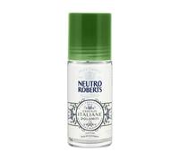 Neutro Roberts, Deodorante Roll-on Dolomiti Senza Sali di Alluminio, Zero Macchie, con Olio Essenziale di Magnolio e Muschio bianco, Con Puro Olio di Glicerina, Deodorante Donna e Uomo, 50 ml, 48h