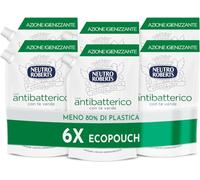 Neutro Roberts, Sapone Liquido Ecopouch Antibatterico, Ecoricarica Ecologica, Pelle Sana e Protetta, Té Verde - Confezione da 6 Pezzi da 400 ml - Esclusiva Amazon