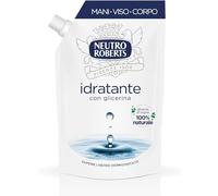 Neutro Roberts Sapone Liquido Ecopouch Idratante Con Glicerina, Ricarica Ecologica di Sapone Liquido per Le Mani, Dermatologicamente Testato, Senza Sapone, Flacone da 400 ml