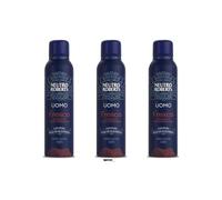 Neutro Roberts Uomo Fresco - 3 deodoranti spray Essenza Mediterranea, zero alcool, protezione 48 ore, 150 ml, + portachiavi Italy Shop Service