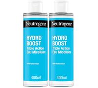 Neutrogena | Acqua Micellare Triple Action Hydro Boost (flacone da 400 ml) - Detergente viso arricchito con acido ialuronico - struccante per rimuovere le impurità e aumentare l'idratazione