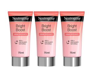 Neutrogena Bright Boost Crema Esfoliante Viso 75 ml 3x75 ml