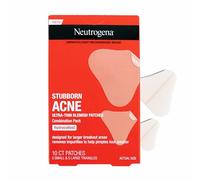 Neutrogena - Cerotti per acne ostinata, confezione combinata, cerotti idrocolloidali ultra sottili per l'acne, assorbono i liquidi e rimuovono le impurità per aiutare i brufoli a sembrare più piccoli