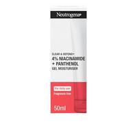 Neutrogena Clear & Defend+ Gel Moisturiser gel idratante con niacinamide e pantenolo 50 ml unisex