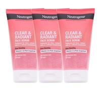 Neutrogena Clear&Radiant - Scrub quotidiano per il viso, rosa, pompelmo da 150 ml