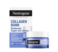Neutrogena Collagen Bank - Crema gel tonificante per occhi (15 g), senza profumo per la cura degli occhi con tecnologia micro-peptide contro rughe, occhiaie e gonfiore, per pelli sensibili