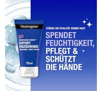 Neutrogena Crema mani istantanea (6 x 75 ml), crema idratante leggera e non grassa con glicerina più vitamina E per mani asciutte, screpolate, set risparmio