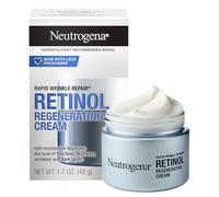 Neutrogena Rapid Wrinkle Repair Retinolo Rigenerante Crema Viso & Acido Ialuronico Anti rughe crema idratante viso, collo crema, con acido ialuronico e retinolo, 1,7 once