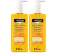 Neutrogena Curcuma - Gel detergente per il viso, lenitivo 3 in 1, 200 ml (Confezione da 2)