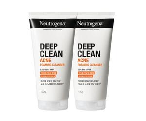 Neutrogena Deep Clean Acne Foaming Cleanser 150 g x 150 g, bellezza, campione