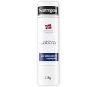 Neutrogena Formula Norvegese Balsamo Labbra Stick, Burrocacao protettivo per labbra secche e screpolate, Burro cacao idratante arricchito con Glicerina concentrata, Senza Blister 4.8 g