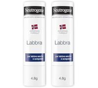 Neutrogena Formula Norvegese Balsamo Labbra Stick con Blister, 2 x 4.8 g