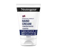 Neutrogena Formula Norvegese Crema Mani Concentrata Profumata, Crema mani riparatrice con Glicerina e Vitamina E, Crema mani secche e screpolate profumata per sollievo e idratazione 24h, 50 ml