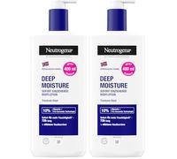 Neutrogena Formula norvegese Deep Moisture lozione per il corpo ad assorbimento immediato (400 ml) per una maggiore idratazione in caso di pelle secca, 400 ml (Confezione da 2)