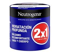 Neutrogena Formula Norvegia Idratazione Profonda Balsamo Comfort (confezione da 2 x 300 ml), Crema idratante per il corpo e il viso con tecnologia Pro-Ceramide per pelli secche