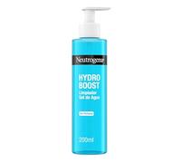 Neutrogena Hydro Boost Acqua-Gel Detergente Viso Senza Profumo, Detergente schiumogeno viso con Acido Ialuronico e Glicerina idratante, Gel detergente struccante per tutti i tipi di pelle, 200 ml