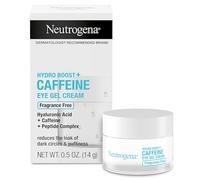 Neutrogena Hydro Boost + Eye Cream for Dark Circles & Puffiness, Under Eye Cream with Caffeine, Acido Hyaluronic and Peptides, Fragrance Free, 0,5 oz