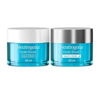 Neutrogena Hydro Boost - Set per la cura del viso, crema viso per giorno e notte: Aqua Day Cream e crema notte con ialuronico, 50 ml (confezione da 2)