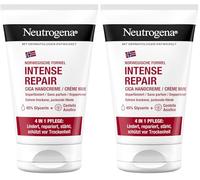 Neutrogena Intense Repair CICA Crema per le mani con 45% di glicerina + Centella Asiatica per mani molto secche e pruriginose (Confezione da 2)
