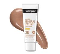 Neutrogena Purescreen+ Tinted Sunscreen for Face with SPF 30, Broad Spectrum Mineral Sunscreen with Zinc Oxide and Vitamin E, Water Resistant, Fragrance Free, Medium, 1.1 fl oz