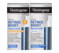 Neutrogena Retinol Boost, set di 2 pezzi, crema giorno e notte, formula antietà per pelli protettive, giovani e sane, 2 x 50 ml