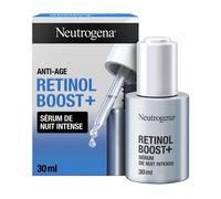 Neutrogena Retinol Boost + Siero Notte Intenso 30 ml, Siero viso con 0,23% Retinolo Puro antirughe
