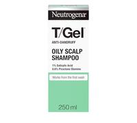 Neutrogena T/Gel - Shampoo antiforfora per il cuoio capelluto grasso, combatte la forfora già dal primo utilizzo, 250ml