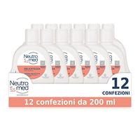 Neutromed, Detergente Intimo Delicatezza con Complesso Protezione Attiva, Azione Protettiva, pH 4.5, Confezione da 12 flaconi da 200ml