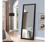 NeuType Specchio a figura intera, 139,7 x 40,6 cm, grande specchio per camera da letto, armadietto, specchio da appendere, nero (senza supporto)