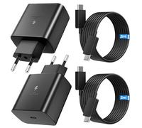 NEUTYPECHIC 2 Pezzi Caricatore USB C, Alimentatore USB C Ricarica Super Veloce da 45 W Compatibile per Samsung, Antistatico Caricabatterie Design a Doppia Protezione