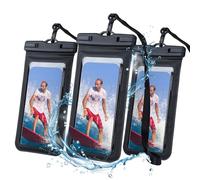 NEUTYPECHIC 3 Pezzi Custodia Impermeabile Smartphone, Cover Subacquea IPX8, Custodia Subacquea Smartphone Compatibile per iPhone 16/15/14/13, Samsung, Cover Impermeabile Smartphone Fino a 7,2 Pollici