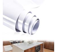 NeutypeChic Pellicola adesiva per mobili, colore bianco, con brillantini, 40 cm x 3 m, di alta qualità, per mobili, impermeabile, per fai da te