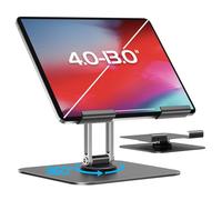 NEUTYPECHIC per iPad Stand Supporto Tablet 360°, Porta Tablet per iPad, Supporto Tablet Alluminio, Supporto per Tablet per iPad 12.9, 11, Mini, Holder Accessori per Tablet e Telefoni da 4-13.0 inch