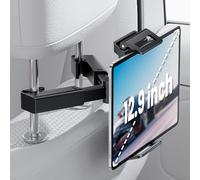 NEUTYPECHIC Porta Tablet da Auto Posteriore, Supporto Tablet Auto per iPad/Galaxy Tab/Fire e Tutti i Dispositivi da 4-12,9 Pollici, Universale Supporto per Tablet con Rotazione a 360 Gradi, Nero