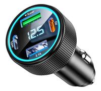 NEUTYPECHIC Accendisigari Auto 4 Porte, Presa USB Auto Ricarica Rapida da 66W, Caricatore Auto USB C PD 30W, Modelli 12V/24V Carica Batteria per Auto Cellulare per Accendisigari, Telefono Cellulare