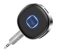 NEUTYPECHIC Ricevitore Bluetooth Aux 5.3, Bluetooth Auto Aux Jack 3.5mm, Adattatore bluetooth Auto con Microfono per Altoparlanti Cuffie Chiamate in Vivavoce, Connessione Doppia