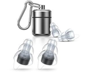 NEUTYPECHIC Tappi per Orecchie Antirumore, 2 coppie Protezione per l'udito Tappi, 30db Riduzione del Rumore tappi Auricolari per Dormire, Concerti, Musica, Discoteca e Festival, Nero
